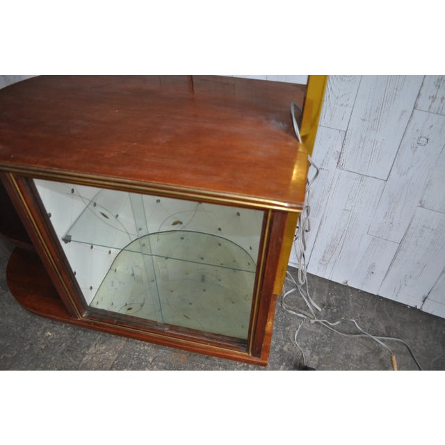 Walnut Cocktail Cabinet Light from Wilhelm Krechlok Kg, 1950s For Sale - Image 16 of 17