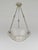 MAYNADIER A rare French 1925-1930 art deco chandelier in nickel plated solid brass or bronze by Maynadier. The Paris...