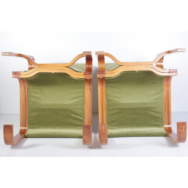 Wood Set of Mid-Century Brutalist Armchairs by Jan Bocan for Ton, 1972 For Sale - Image 7 of 18