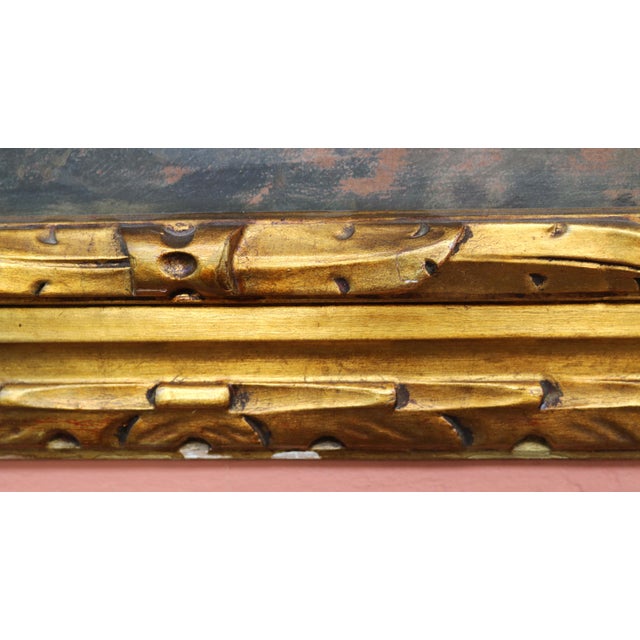 Mancini, Landscape View, Oil Painting on Hardboard, 1890s-1910s For Sale - Image 11 of 13