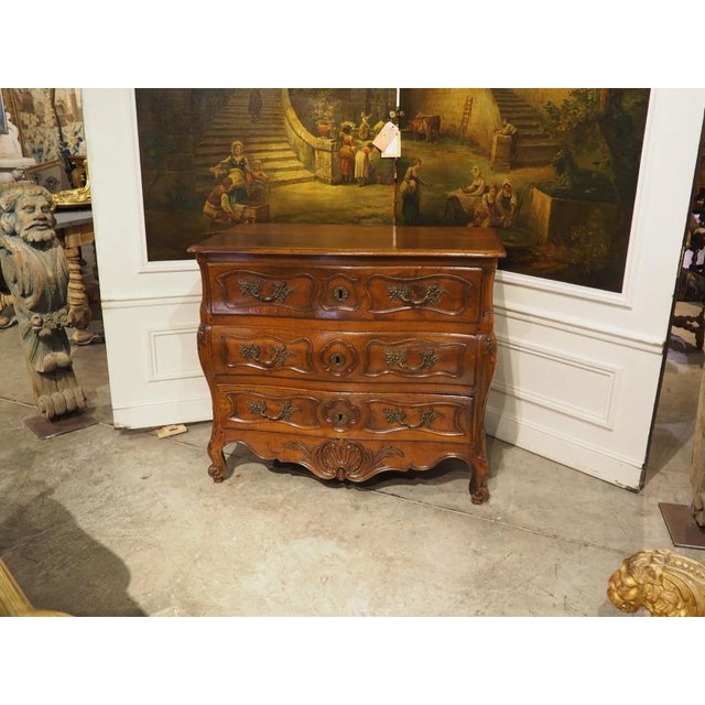 A Diminutive 18th Century Walnut Wood Commode From Languedoc, France For Sale - Image 15 of 18