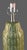 Pistachio Pair of Ceramic Table Lamps Banana Leaf Pattern Tropical Green Color For Sale - Image 8 of 10