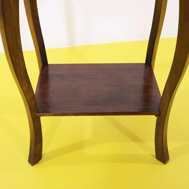Wooden Side Table with Central Drawer and Lower Shelf For Sale - Image 4 of 9
