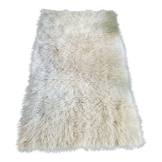 Vintage 1970s Wool Flokati Shag Bed Cover For Sale