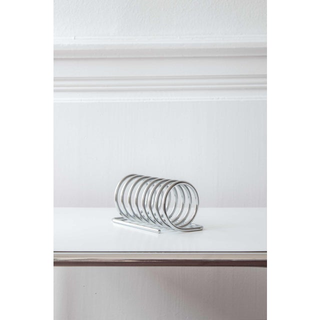 Metal Vintage Magazine Rack by Yonel Lebovici, 1970s For Sale - Image 7 of 14