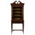 Antique Early 20th Century English Walnut Display Cabinet For Sale - Image 13 of 13