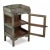 This XXth century bedside table charms by its vintage look and its character. with her green-gray painted painting, she...