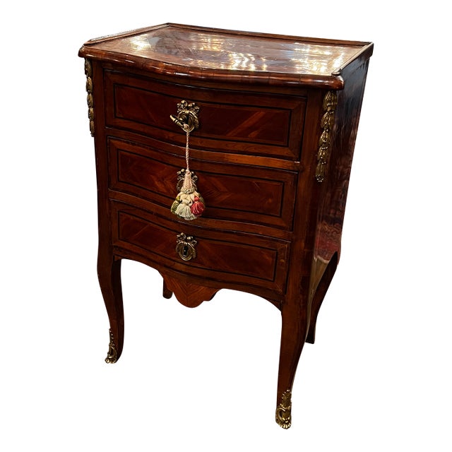 Antique French Fruitwood Diminutive Chest For Sale