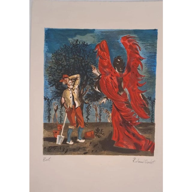 Roland Oudot, Sodom and Gomorrah, 1945, Original Lithograph For Sale - Image 8 of 8