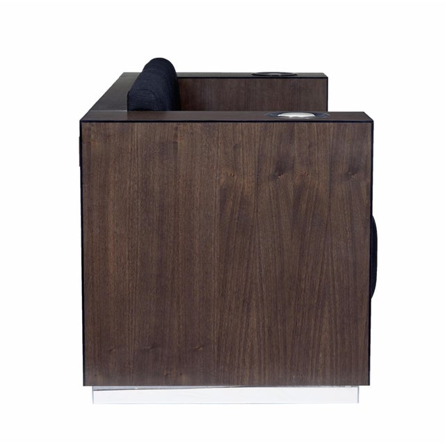 Walnut Sofa with Kaelo Wine Coolers For Sale - Image 10 of 14