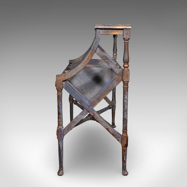 Antique Georgian Revival Book Trough, English, Painted, Library Stand, Edwardian For Sale - Image 6 of 12