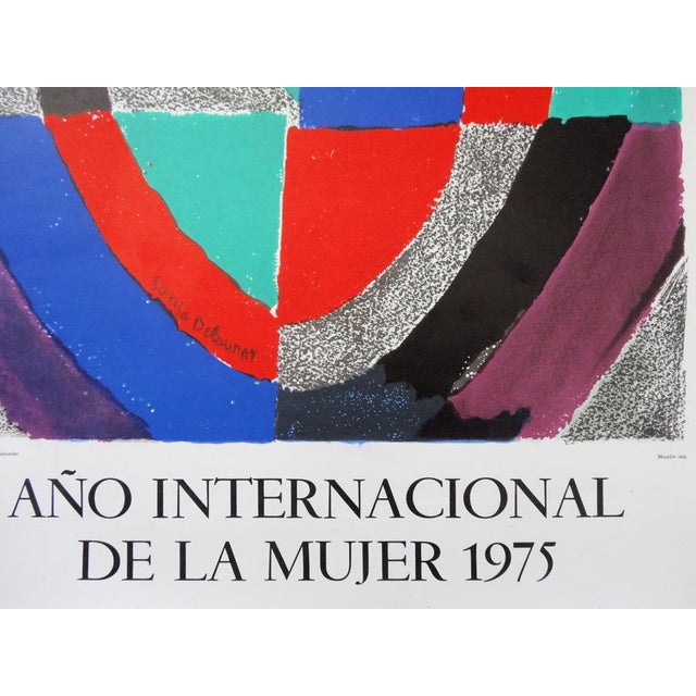 Sonia DELAUNAY (after) UNESCO - International year of the woman, 1975 Lithograph on stone (Mourlot workshop) Signed in the...