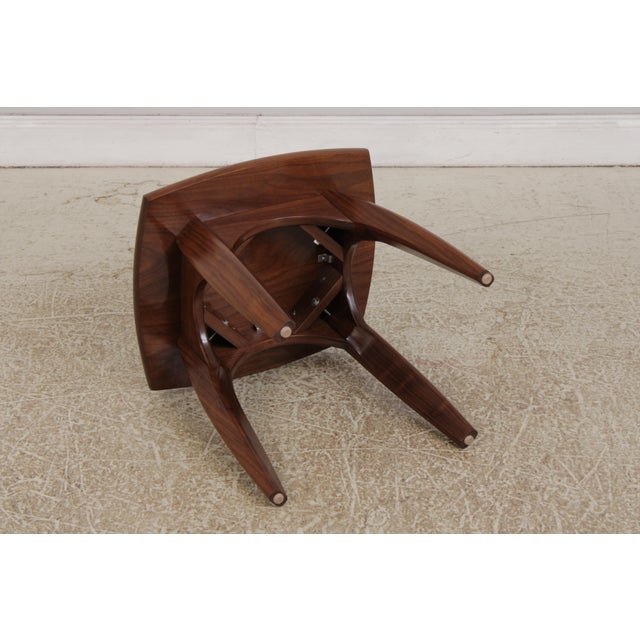 Mid Century Modern Walnut Table or Stool For Sale - Image 11 of 12