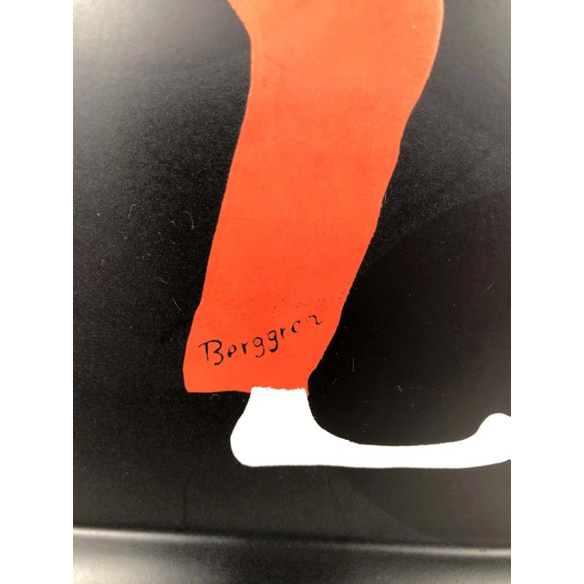 1950s Mid-Century Berggren Metal Serving Tray Circus Clown, Circa 1950's For Sale - Image 5 of 7