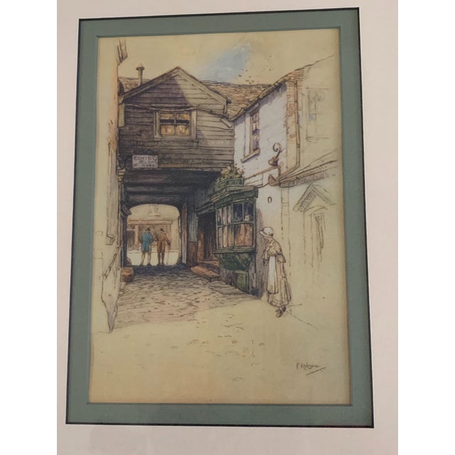 1920's antique etched print of the Old Calisberg in England by noted artist Featherstone Robson (1880-1936).He was known...