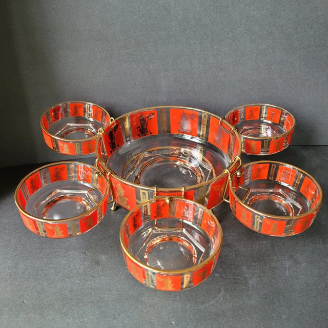 Vintage Glassware by Jeannette Goddess 4 Way Server Complete 12 Pc Set NIB! Brand new vintage! Never used! I opened the...