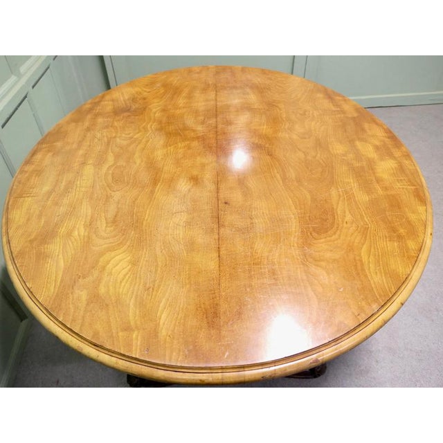Victorian Oval Walnut Dining or Centre Table For Sale - Image 6 of 9