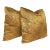 Jean Paul Gaultier Gold Satin Jacquard Pillows - A Pair For Sale