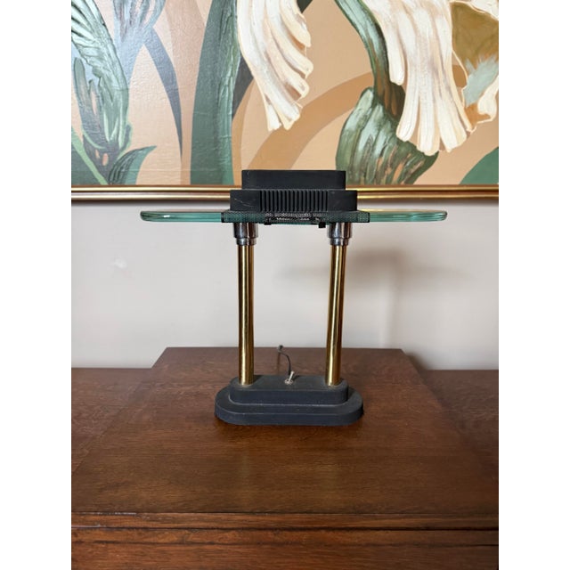 Mid 20th Century 1980s Memphis Style Bankers Desk Lamp by Robert Sonneman for George Kovacs For Sale - Image 5 of 12