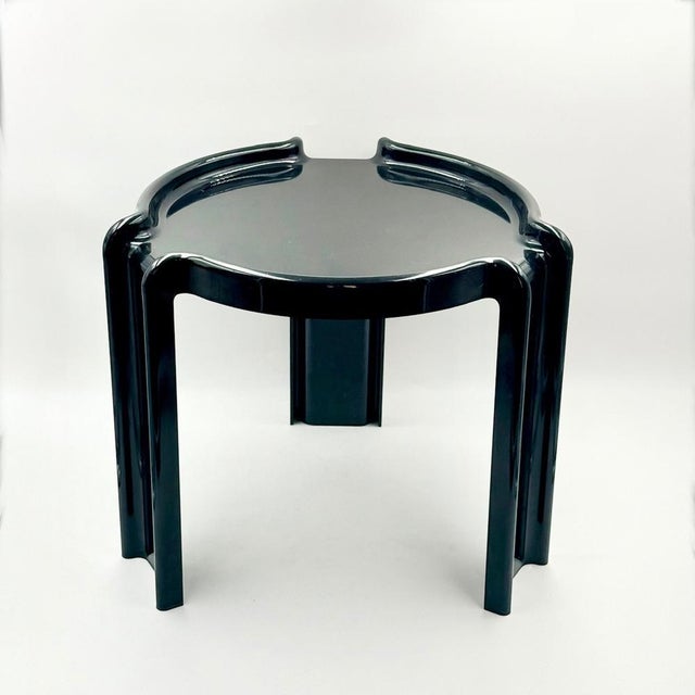 Black Nesting Tables by Giotto Stoppino for Kartell, Italy, 1960s, Set of 3 For Sale - Image 11 of 16