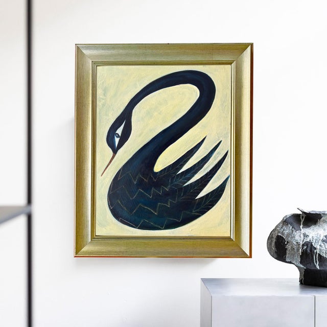 Medium: Oil on canvas Frame: Gold, brushed Size: 21" H x 17" W Artist: Tatiana Duperault Original artwork, one of a kind A...