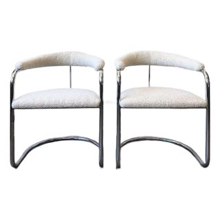 Attributed Vintage Pair of Chairs in the Style of Anton Lorenz for Thonet For Sale