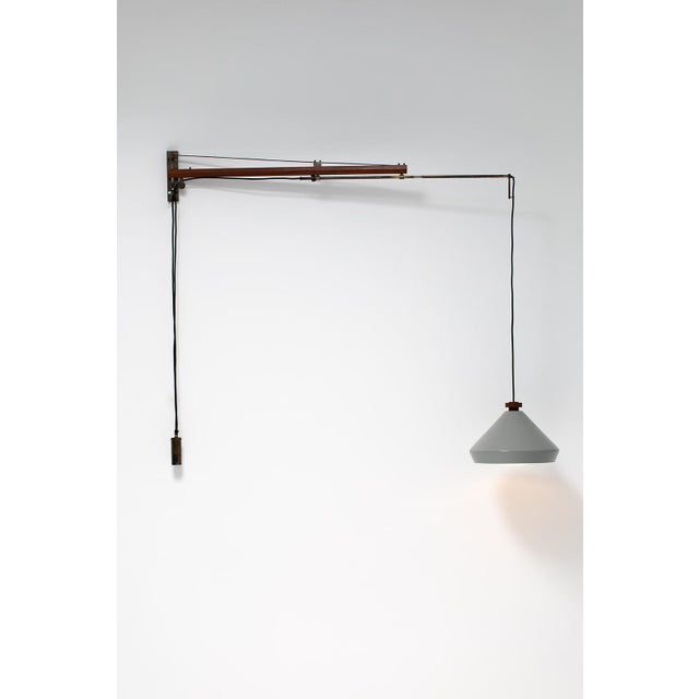 Tito Agnoli 177A Wall Lamp by Tito Agnoli for O-Luce, 1957 For Sale - Image 4 of 16