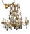 Chandelier in Brass with Eight Candleholders For Sale