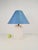 White Ceramic Palm Tree Table Lamp in the style of Serge Roche, 1970s For Sale - Image 6 of 14