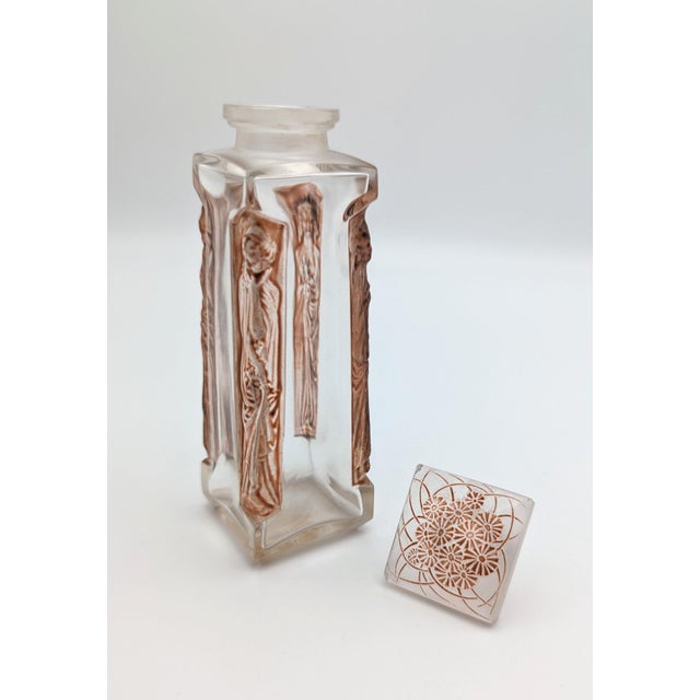 Glass Ambre DOrsay Perfume Bottle by René Lalique for Lalique, 1911 For Sale - Image 5 of 8