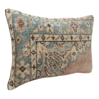 HandKnotted Vintage Turkish Rug Pillow Cover -16'' X 24'' For Sale