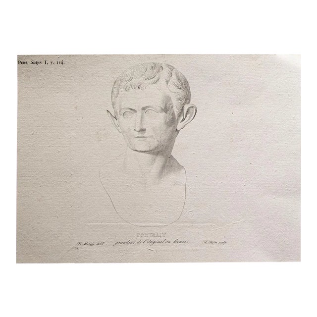Francois Mazois - Roman Emperor - Original Print - Early 19th Century For Sale
