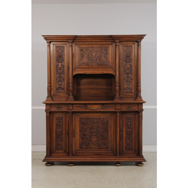 Age: Approx: 150 Years Old Details: Walnut Adjustable Shelves French Or Belgium Made Bun Feet Hand Dovetailed Drawer...