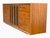 Brown Mid-Century Modern Walnut Credenza With Black Panel Doors Floating Base For Sale - Image 8 of 16
