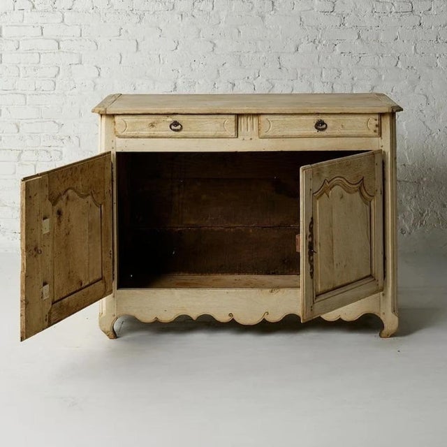 19th Century Belgian Bleached Oak Two-Door Dresser For Sale - Image 4 of 7