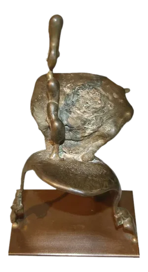 Nice Bronze in the Manner of Barry Flanagan Signed Flanagan