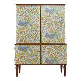 Swedish Cabinet with Josef Frank Paradiset Nordens Flora, Sweden, 1950s For Sale