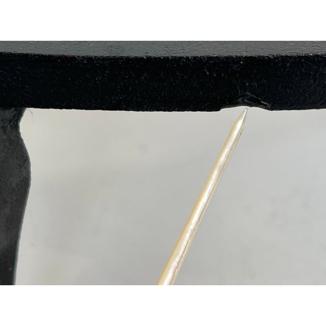 Coalbrookdale Foundry Antique Cast Iron Fireplace Fender Warmer Curved Hearth Bench With Cabriole Legs For Sale - Image 4 of 11