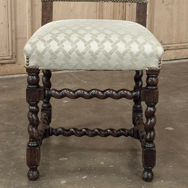 Set of 6 Antique 19th Century Renaissance Revival Oak Dining Chairs For Sale - Image 17 of 18
