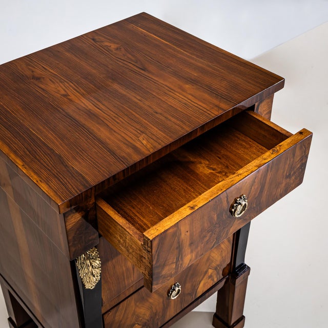 Early 19th Century Pair of Empire Bedside Cabinets, Italy, Early 19th Century For Sale - Image 5 of 8