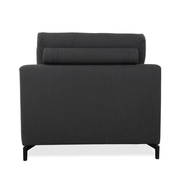 Nuvola Fabric Lounger in Grey Anthracite from Rolf Benz For Sale - Image 11 of 13