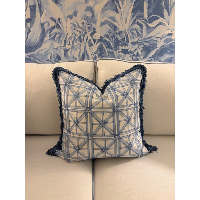 Elevate your interior with this elegant pair of 20-inch decorative pillows, crafted from the iconic Portail Français...