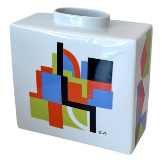 Venise Ceramic Vase after Sonia Delaunay For Sale
