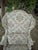 Mid 20th Century Traditional Queen Anne-Style High-Back Upholstered Wingback Armchair For Sale - Image 10 of 17