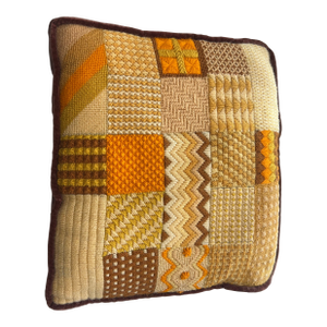 MCM Vintage Hand Crocheted Pillow
