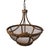 Metal Aged Vintage Iron Mesh Bowl Chandelier For Sale - Image 7 of 9