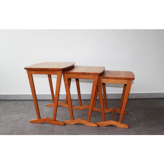Vintage Danish Nesting Tables, 1960s, Set of 3 For Sale - Image 4 of 9