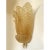 Set of Four Venetian Gold Graniglia “Leaf” Murano Glass Wall Sconces For Sale - Image 9 of 9