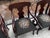 1960s 1960s One Drop Leaf Table and Seven Chairs For Sale - Image 5 of 7