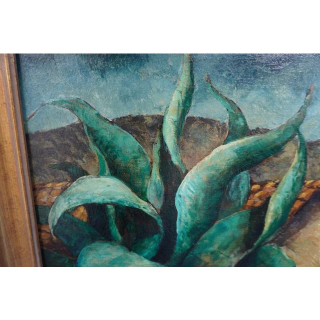 George Waller Parker (1888 -1957) Mexican Village Scene - Oil on Canvas c.1930s For Sale In Los Angeles - Image 6 of 8